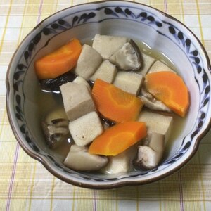 栄養満点◎高野豆腐と干し椎茸の煮物